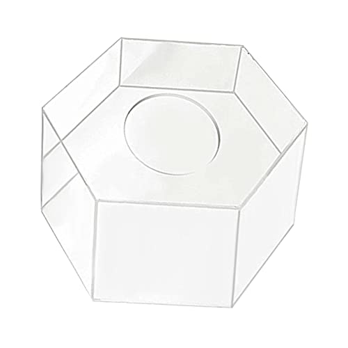 Baoblaze Acryl-Kuchenbox-Ständer, Blumenständer, transparenter Kuchenständer, befüllbarer Kuchensäulenständer für Partys, Jubiläen, Dekorationen, Durchmesser 20 cm von Baoblaze