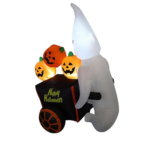Baoblaze Aufblasbares Halloween-Gartendisplay, einfach aufzubauen, Wagen mit Festivalatmosphäre, Kürbis-Design, eingebaute LEDs für Rasenpartys Baoblaze Aufblasbares Halloween-Gartendisplay, einfach aufzubauen, Wagen mit Festivalatmosphäre, Kürbis-Design, eingebaute LEDs für Rasenpartys von Baoblaze