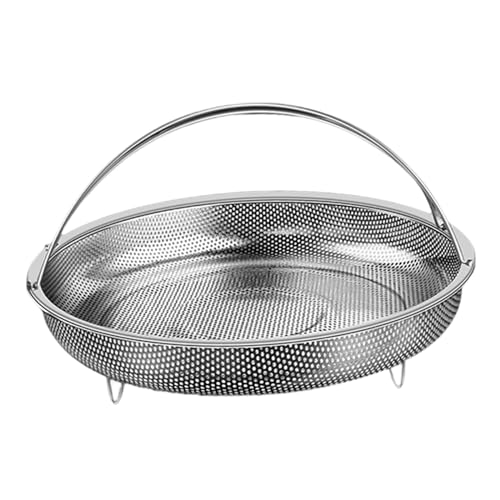Baoblaze Dampfkorb aus Edelstahl, Dampfeinsatz, Reiswaschsieb, Gemüsedampfkorb zum Gemüsekochen, Eier, Brötchen Baoblaze Dampfkorb aus Edelstahl, Dampfeinsatz, Reiswaschsieb, Gemüsedampfkorb zum Gemüsekochen, Eier, Brötchen von Baoblaze