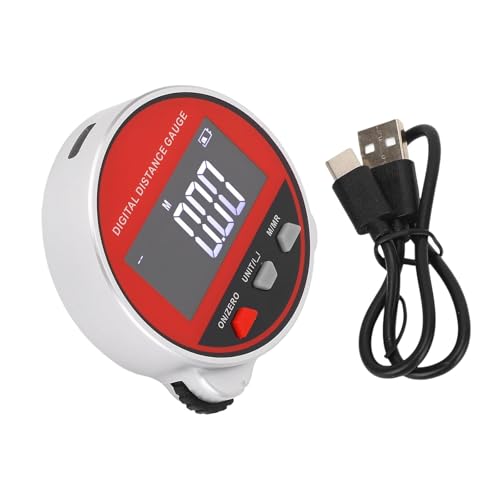 Baoblaze Elektronisches Maßband, digitales Lineal, 200 m langes Rolllineal mit -Display für kreisförmige, gekrümmte und gerade Oberflächen, Rot von Baoblaze