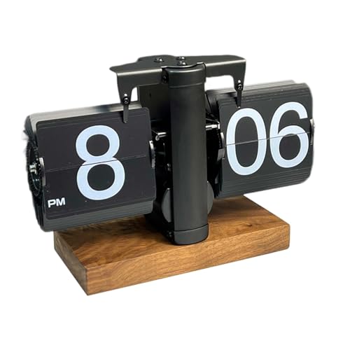 Baoblaze Flip-Tischuhr, automatische Seitenumblätteruhr, Retro-Flip-Down-Uhr, Tischuhr, mechanische Flip-Uhr, Alles Schwarz 12h Baoblaze Flip-Tischuhr, automatische Seitenumblätteruhr, Retro-Flip-Down-Uhr, Tischuhr, mechanische Flip-Uhr, Alles Schwarz 12h von Baoblaze