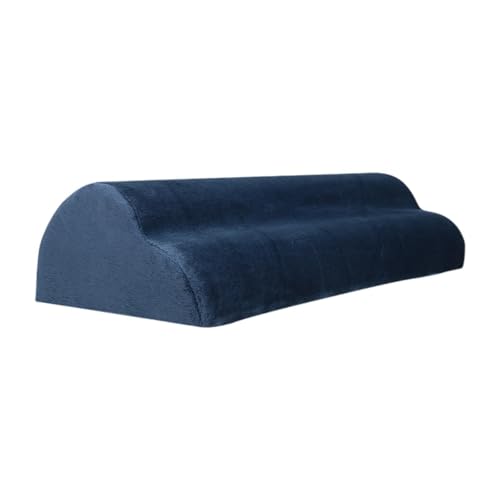 Baoblaze Fußstütze unter Dem Schreibtisch Als Ergonomische Fußablage Und Beinkissen Weicher Fußhocker Aus Schaumstoff mit Flanellbezug für Büro Und Zuhause für, Dunkelblau von Baoblaze