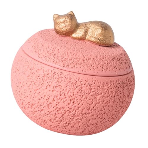 Baoblaze Gedenkurne für Haustierasche mit Deckel, kompakter, Stabiler Sockel, feuchtigkeitsbeständig, 350 ml, robuster Zementbehälter, Andenkenurne, Rosa Baoblaze Gedenkurne für Haustierasche mit Deckel, kompakter, Stabiler Sockel, feuchtigkeitsbeständig, 350 ml, robuster Zementbehälter, Andenkenurne, Rosa von Baoblaze