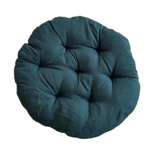 Baoblaze 40 cm Gartenstuhl Kissen, Gepolstertes Sitzkissen, Polster für Gartenmöbel, Sitzkissen Outdoor/Indoor Rund, Stuhlkissen für Schlafzimmer, Familienzimmer, Kissen für Hängesessel, Grün von Baoblaze