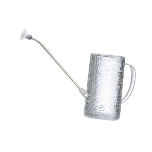 Baoblaze Gießkanne, Langer Ausguss, 1 l, ergonomischer Griff, tragbarer Sprinklerkopf, Gießkanne für Haushalt, Innenbereich, Rasen, Garten, Büro, Weiß von Baoblaze