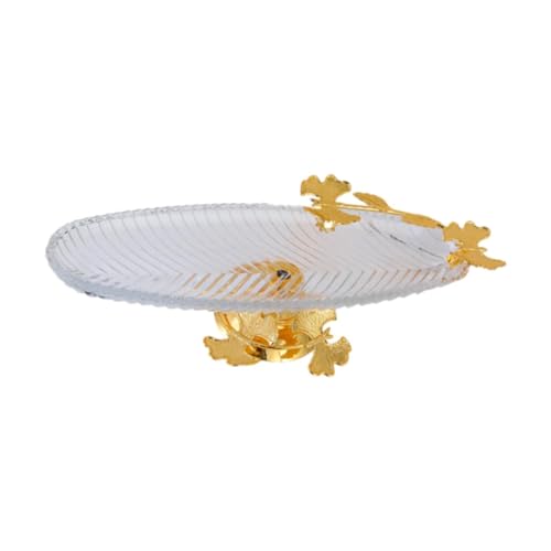 Baoblaze Glas Servierschale Obstplatte Futtergericht Elegant Mehrzweck -Servierplatte Desserthalter für Snacks Vorspeisen Salat Früchte von Baoblaze