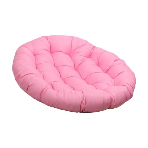 Baoblaze Gartenstuhl Kissen, 50 * 50 cm Rundes Sitzkissen, Gemütliches Stuhlauflage, Abnehmbar Sitzkissen Outdoor/Indoor, Stuhlauflagen für Schlafzimmer, Familienzimmer, Kissen für Hängesessel, Rosa von Baoblaze