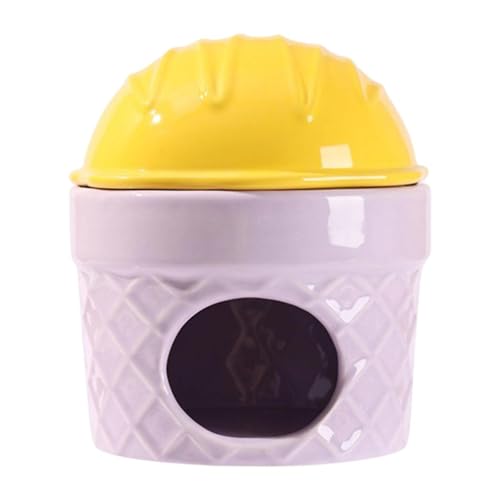 Baoblaze Hamsterhabitate, Hamsternest in Eiscreme-Form, dekoratives Bett für den Innenbereich, Kühlhaus, Haustierversteck für Chinchillas, Gelb Baoblaze Hamsterhabitate, Hamsternest in Eiscreme-Form, dekoratives Bett für den Innenbereich, Kühlhaus, Haustierversteck für Chinchillas, Gelb von Baoblaze
