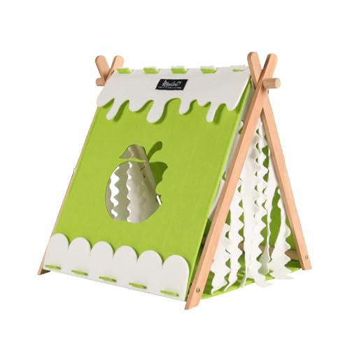 Baoblaze Hamsternest, Meerschweinchenhaus, Kaninchenzelt mit Vorhängen, Spielhütte, gemütliches Käfigzubehör aus Holz für Häschen, Hamster, Chinchilla Baoblaze Hamsternest, Meerschweinchenhaus, Kaninchenzelt mit Vorhängen, Spielhütte, gemütliches Käfigzubehör aus Holz für Häschen, Hamster, Chinchilla von Baoblaze