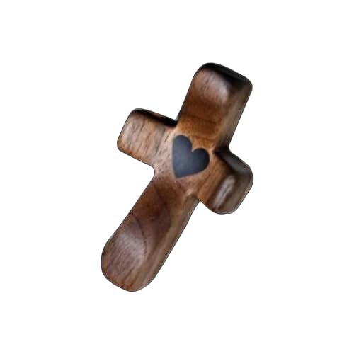 Baoblaze Handliches Holzkreuz, Mini-Holz, das die Hand hält, christliches Geschenk, feiner Komfort, klammerndes Kreuz, umklammerndes Kreuz, Kinder und Baoblaze Handliches Holzkreuz, Mini-Holz, das die Hand hält, christliches Geschenk, feiner Komfort, klammerndes Kreuz, umklammerndes Kreuz, Kinder und von Baoblaze