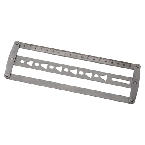 Baoblaze Hilfslineal zur Gürtelpositionierung, Lineal für Kopfende des Gürtels, robustes Werkzeug zur Positionierung der Riemenmitte, Handarbeit, Dreieck von Baoblaze