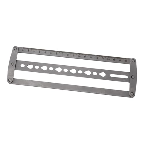 Baoblaze Hilfslineal zur Gürtelpositionierung, Lineal für Kopfende des Gürtels, robustes Werkzeug zur Positionierung der Riemenmitte, Handarbeit, Wassertropfen Baoblaze Hilfslineal zur Gürtelpositionierung, Lineal für Kopfende des Gürtels, robustes Werkzeug zur Positionierung der Riemenmitte, Handarbeit, Wassertropfen von Baoblaze