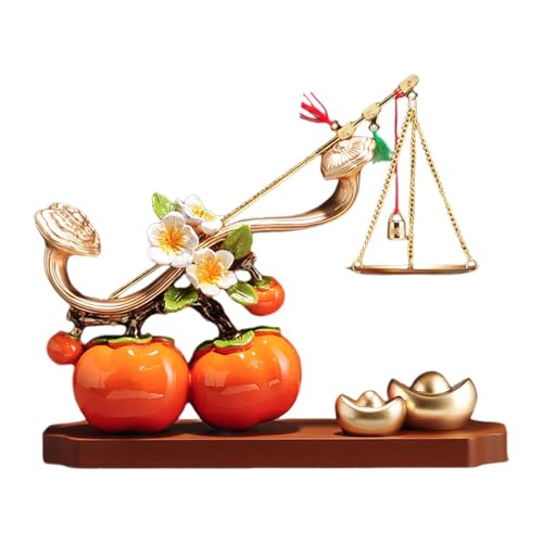 Baoblaze Kaki-Statue, Feng-Shui-Ornament, traditionelle dekorative Segensskulptur, Kaki-Figur für Geschäft, Bücherregal, Bauernhaus Baoblaze Kaki-Statue, Feng-Shui-Ornament, traditionelle dekorative Segensskulptur, Kaki-Figur für Geschäft, Bücherregal, Bauernhaus von Baoblaze