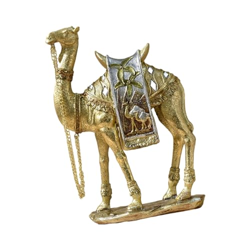 Baoblaze Kamel-Figur, Tierstatue, Kamel-Skulptur, Tischdekoration für Wohnzimmer, Herzstück, Schlafzimmer, Bücherregal, Heimdekoration, L von Baoblaze