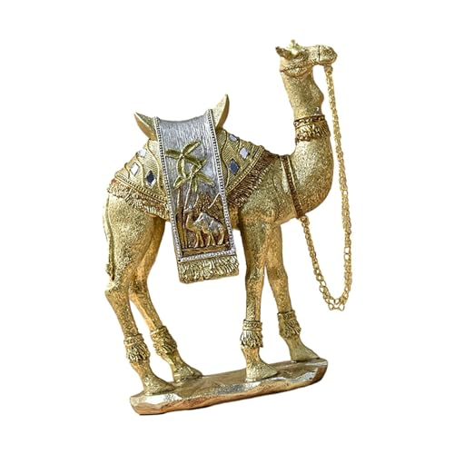 Baoblaze Kamel-Figur, Tierstatue, Kamel-Skulptur, Tischdekoration für Wohnzimmer, Herzstück, Schlafzimmer, Bücherregal, Heimdekoration, S von Baoblaze
