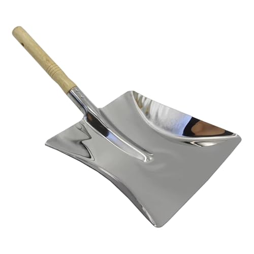 Baoblaze Kamin-Ascheschaufeln, Kaminkelle, zu verwendendes quadratisches kleines Gartenwerkzeug mit Holzgriff für die Reinigung von Pizzaöfen und, Groß Baoblaze Kamin-Ascheschaufeln, Kaminkelle, zu verwendendes quadratisches kleines Gartenwerkzeug mit Holzgriff für die Reinigung von Pizzaöfen und, Groß von Baoblaze