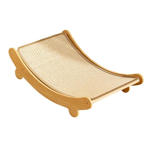 Baoblaze Katzenkratzbett, Katzenkratzbrett, Spielbrett, verschleißfest, Geschenk, Ruhe, Holz, Schleifklauenspielzeug, Haustier-Schlafbett, Kratzkissen, Sisal, Groß von Baoblaze