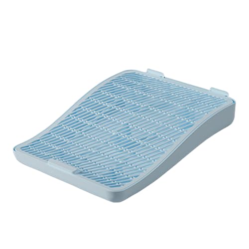 Baoblaze Katzentoilettenmatte, doppellagige Katzenrampenstufe, leicht zu reinigen, robuster Bodenschutz, Streuauffangunterlage für Haustierbedarf, Kätzchen, Blau von Baoblaze