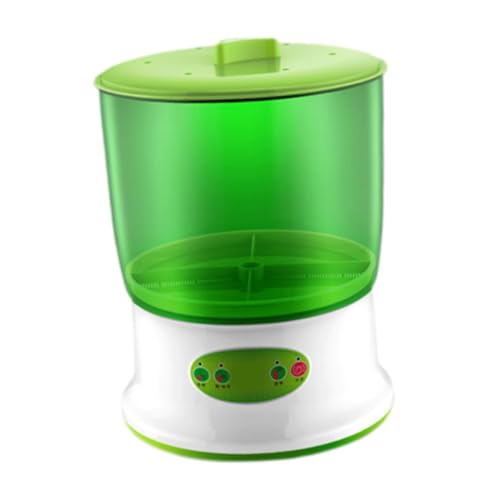 Baoblaze Keimmaschine mit Bean -Spohnen, 360 -aus -Spray -Hydroponik -Keimung großer Kapazität EU Samenrouter für Mungbohnen -Sojabohnenherstellung verwenden, Doppelschichten von Baoblaze
