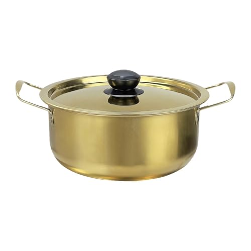 Baoblaze Korea Ramen Topf Meeresfrüchtekocher Edelstahl Home Ramyun Kocher Nudeln Kochtopf für Restaurant Camping Picknick Eintopf Suppe, 20 cm von Baoblaze