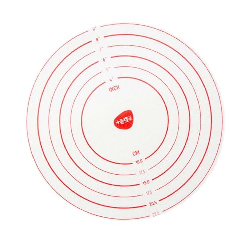 Baoblaze Kuchendekorations-Drehtellermatte, Backzubehör, Zubehör, Bäckergeschenke, antihaftbeschichtete, leicht zu reinigende Silikonmatte, Küchenmatte, 23.5 cm von Baoblaze