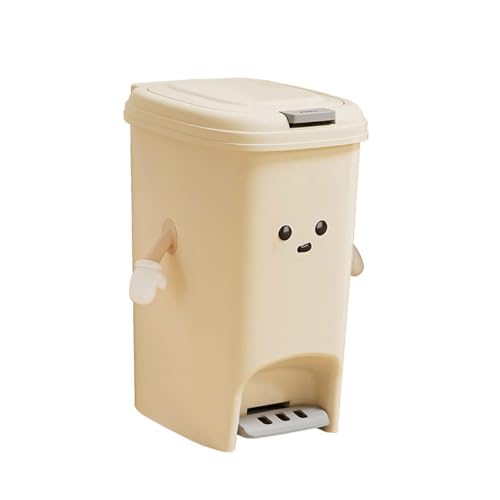 Baoblaze Küchen-Tritt-Mülleimer, Küchenabfallkorb, wasserdicht, mit Druckdeckel, Mülleimer mit Fußpedal für den Toiletteneingangsbereich, 20l Baoblaze Küchen-Tritt-Mülleimer, Küchenabfallkorb, wasserdicht, mit Druckdeckel, Mülleimer mit Fußpedal für den Toiletteneingangsbereich, 20l von Baoblaze