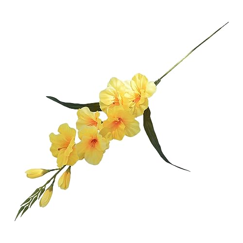 Baoblaze Künstliche Blumen Gladiolen, Kunstblumen Wie Echt, Artificial Gladiolus Flower Vivid, Artificial Flower Wedding Gladiolus für Zuhause, Bauernhaus, Hausgarten, Party, Hochzeit, GELB von Baoblaze