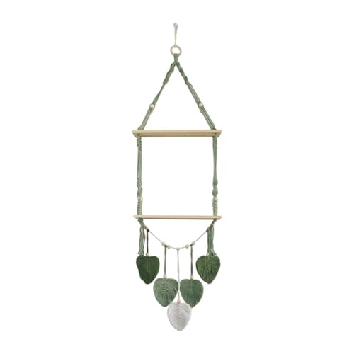 Baoblaze Makramee-Wandbehang, Regal, Aufbewahrungsregal, handgewebter Wandteppich, nordisches, Boho, für Bücher, Fotorahmen, Badezimmer, Innenkulisse Baoblaze Makramee-Wandbehang, Regal, Aufbewahrungsregal, handgewebter Wandteppich, nordisches, Boho, für Bücher, Fotorahmen, Badezimmer, Innenkulisse von Baoblaze