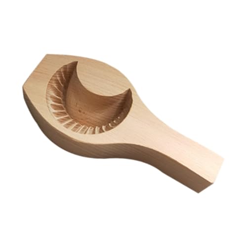 Baoblaze Mamoul-Keksform zum Herstellen von mit Dattel gefüllten Keksen, aus Holz Geschnitzte Keksstempel, handgefertigte Handpresse für das Mittherbstfest, Kleiner Mond von Baoblaze