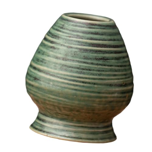 Baoblaze Matcha Tee Schneebesenhalter, Chasen Halter, Handgefertigter Matcha Zeremonie Chasen Ständer, Schneebesen Ständer für Die Schreibtischküche, Grün von Baoblaze
