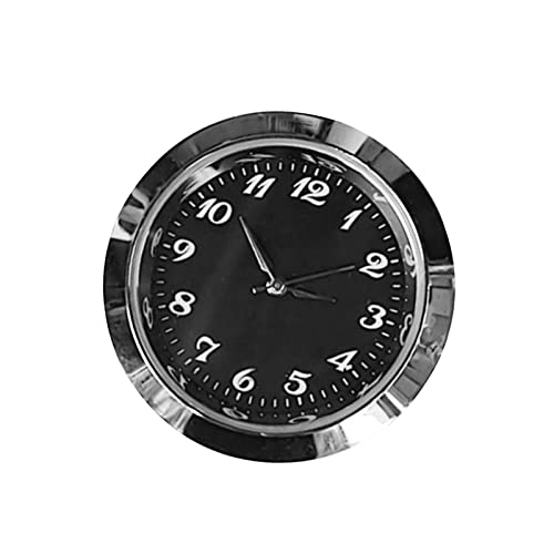 Baoblaze Mini-Uhreinsatz 35 mm rund, leicht ablesbares Uhrkopfwerk für DIY-Uhr, Ersatz, Reparaturteil, Zubehör, Wohnkultur, Schwarze arabische Zahlen von Baoblaze