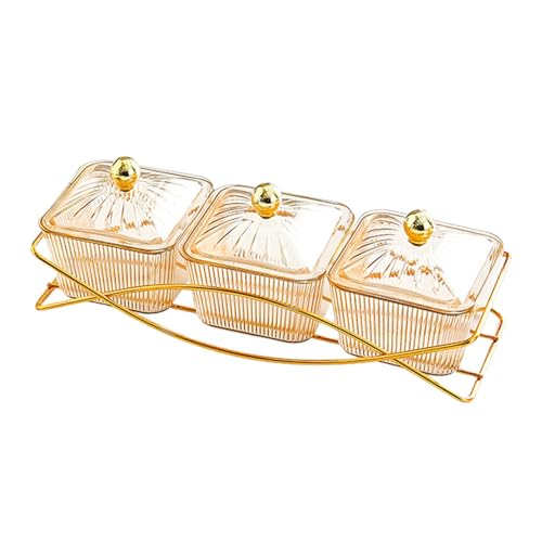 Baoblaze Nordic Fruit Snacks Servierplatte, Geteilte Snack-Servierschalen mit Deckel, mit Nuss und Süßigkeiten-Serviertablett, braun Baoblaze Nordic Fruit Snacks Servierplatte, Geteilte Snack-Servierschalen mit Deckel, mit Nuss und Süßigkeiten-Serviertablett, braun von Baoblaze