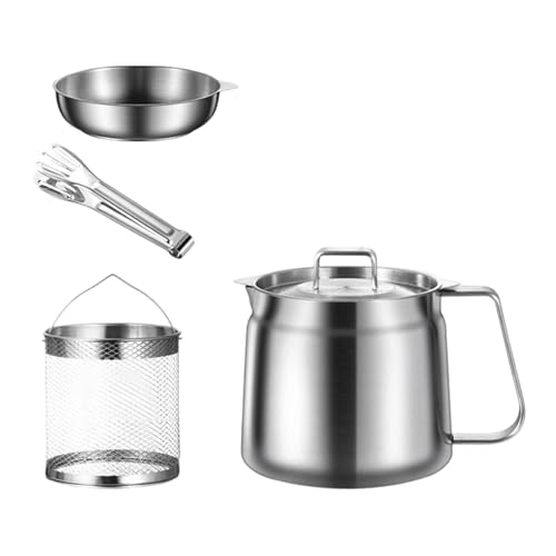 Baoblaze Ölsiebbehälter Fritteusen-Set mit Griff Filtergefäß Fettsieb zum Frittieren von Pommes Frites Kochen Gebratenes Huhn Kochen, 1.5 L Baoblaze Ölsiebbehälter Fritteusen-Set mit Griff Filtergefäß Fettsieb zum Frittieren von Pommes Frites Kochen Gebratenes Huhn Kochen, 1.5 L von Baoblaze