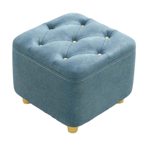 Baoblaze Osmanischer Hocker, Fußhocker, stilvolle kreative Möbel, Fußstütze, Kleiner Fußhocker für Zuhause, Kinderzimmer, Ankleidezimmer, Spielzimmer, Blau von Baoblaze