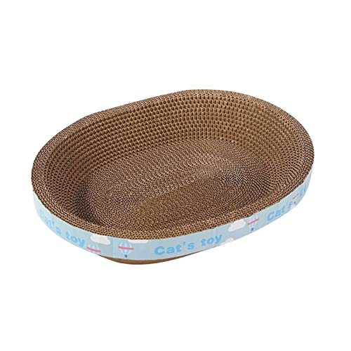 Baoblaze Ovaler, gewellter Kratzblock, Kratzlounge, Bett, Recycling-Brett, Trainingsspielzeug, Katzenkratzer, Karton für kleine, mittelgroße und große Katzen, 50 cm x 38 cm x 9 cm Baoblaze Ovaler, gewellter Kratzblock, Kratzlounge, Bett, Recycling-Brett, Trainingsspielzeug, Katzenkratzer, Karton für kleine, mittelgroße und große Katzen, 50 cm x 38 cm x 9 cm von Baoblaze