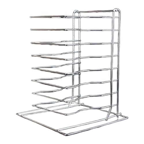 Baoblaze Pizza Rack Backrost, Wiederverwendbarer Tragbarer Platzsparender Pizzahalter, Pizzaständer für Picknick, Restaurants Party Catering, achtschichtig von Baoblaze