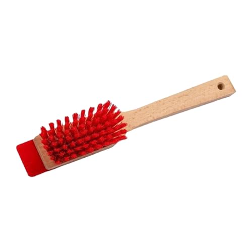 Baoblaze Rasenmäherbürste, Reinigungsbürste für Rasenmäher mit Steifen Borsten, Robuste, Universelle Und Praktische Scheuerbürste mit Kratzfunktion, Rot von Baoblaze