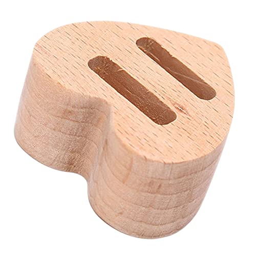 Baoblaze Ringhalter Aus Holz, Eleganter Schmuckhalter, Klein, für, Frauen, Geschenke für, Herzförmiger 2-Slot von Baoblaze