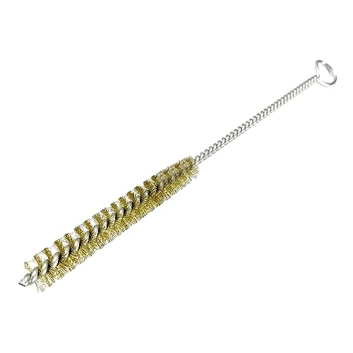 Baoblaze Rohrbürste, Rohrbürste, flexibler Rostreiniger, langer Griff, kleine Messingbürste, Borsten, Drahtbürste für Rohre, Automobil, Polieren, , Durchmesser 10mm von Baoblaze