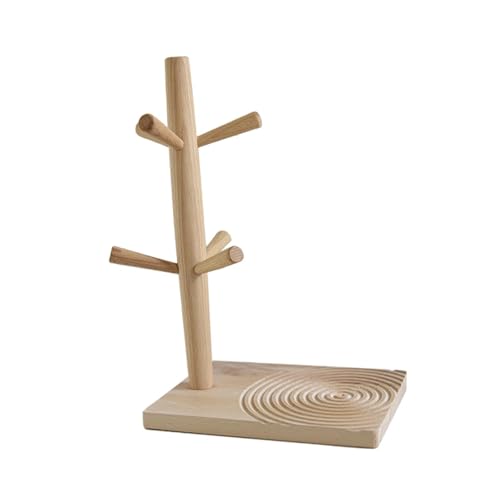 Baoblaze Schlüsselablage aus, Kaffeetassenbaum, für den Eingangsbereich, Tischdekoration, rustikaler Organizer, Sammeltablett für Zuhause, Uhren, Telefon, Runde Musterbasis Baoblaze Schlüsselablage aus, Kaffeetassenbaum, für den Eingangsbereich, Tischdekoration, rustikaler Organizer, Sammeltablett für Zuhause, Uhren, Telefon, Runde Musterbasis von Baoblaze