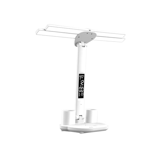 Baoblaze Schreibtischlampe LED Dimmbar mit Ladefunktion Uhr, LED Tischlampe Akku USB Aufladbar, Augenfreundliche Nachttischlampe, Flexible Leselampen für Leser, Stifthalter und Uhr Baoblaze Schreibtischlampe LED Dimmbar mit Ladefunktion Uhr, LED Tischlampe Akku USB Aufladbar, Augenfreundliche Nachttischlampe, Flexible Leselampen für Leser, Stifthalter und Uhr von Baoblaze