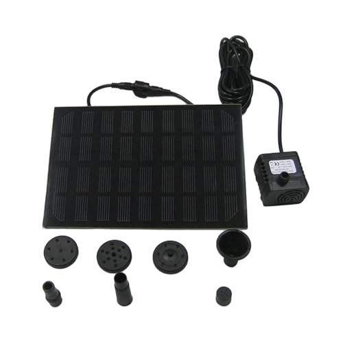 Baoblaze Solar-Springbrunnenpumpe, Solar-Teichpumpe, Mehrzweck-Vogelbadbrunnen, zu installieren, mit Düsen für den Fischtankpool von Baoblaze