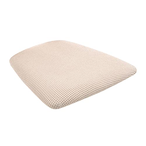 Baoblaze Stuhlbezug Sitzfläche, Esszimmerstuhl Sitzbezüge Stretch Stuhl Sitzkissen Schonbezug für Esszimmer Küche Bankett - Beige von Baoblaze