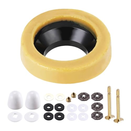 Baoblaze Toilettenwachsring-Set, Ersatzset, auslaufsichere, extra dicke Toilettenschüssel-Wachsringdichtung, für 3-Zoll- oder 4-Zoll-Toilettenabflussrohre Baoblaze Toilettenwachsring-Set, Ersatzset, auslaufsichere, extra dicke Toilettenschüssel-Wachsringdichtung, für 3-Zoll- oder 4-Zoll-Toilettenabflussrohre von Baoblaze