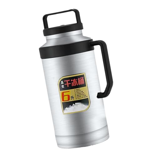 Baoblaze Trockeneis-Eimer, Wasserflasche, leicht zu tragen, 6 l/4 l Trockeneis-Aufbewahrungseimer, Eisbehälter für Küchenbuffets und Bars, Silber 6L Baoblaze Trockeneis-Eimer, Wasserflasche, leicht zu tragen, 6 l/4 l Trockeneis-Aufbewahrungseimer, Eisbehälter für Küchenbuffets und Bars, Silber 6L von Baoblaze