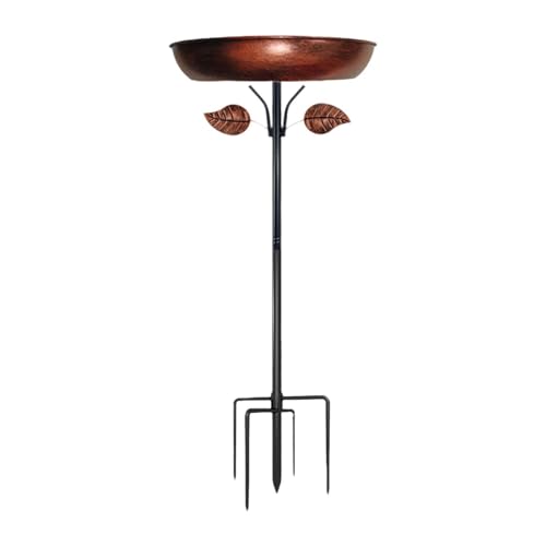 Baoblaze Vogelbad aus Metall, stehender Vogelfutterspender im Vintage-Design mit 5 Zinken, Sockel, Gartenwerkzeug, freistehendes Vogelbad für Hof und Terrasse Baoblaze Vogelbad aus Metall, stehender Vogelfutterspender im Vintage-Design mit 5 Zinken, Sockel, Gartenwerkzeug, freistehendes Vogelbad für Hof und Terrasse von Baoblaze