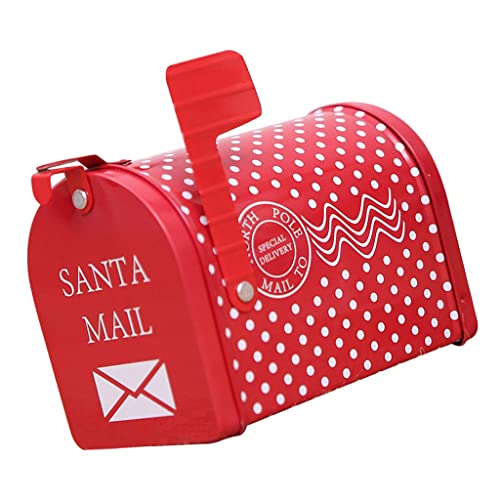 Baoblaze Weihnachten Mailbox Weihnachten Postfach Neujahr Mailbox Wraps Post Briefkasten Eisen, Typ 1 von Baoblaze