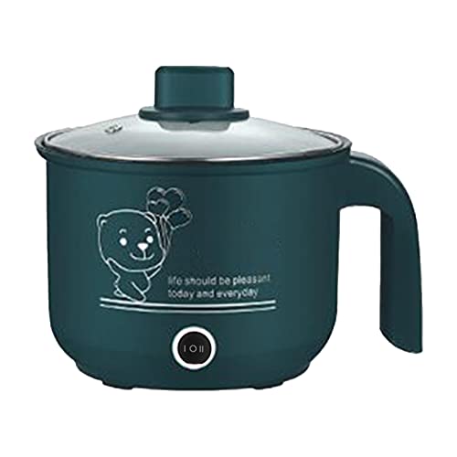 Baoblaze Mini Elektrischer Hot Pot Topf, Mini Antihaft Multikocher, Tragbare Schneller Suppentopf, Multi Reisekocher, Schneller Ramen Kocher für Steak Nudeln Suppe Ei Hafer Ramen Pasta, GRÜN von Baoblaze