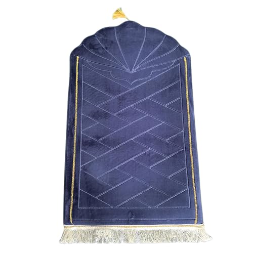 Gebetsteppich, gepolstert, multifunktional, Dekoration, Bodenmatte für Festliche Feiertage, Schlafzimmer, Blau Gebetsteppich, gepolstert, multifunktional, Dekoration, Bodenmatte für Festliche Feiertage, Schlafzimmer, Blau von Baoblaze