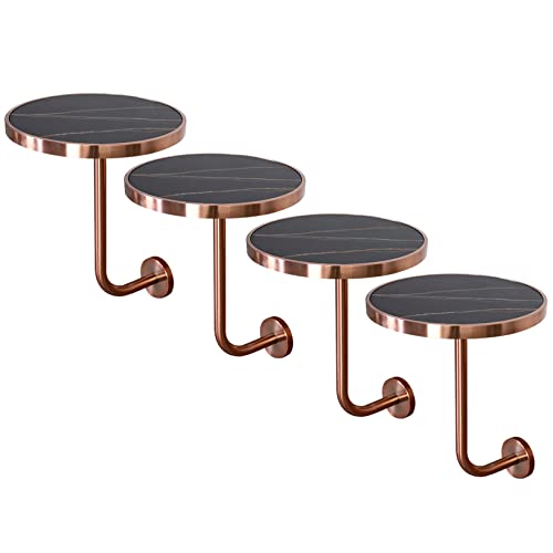 An der Wand montierte kleine Couchtische, an der Wand montierter Beistelltisch, Sofa-Beistelltisch, C-förmiger Snack-TV-Tabletttisch aus Schiefer mit Metallrahmen für Wohnzimmer und Schlafzimmer An der Wand montierte kleine Couchtische, an der Wand montierter Beistelltisch, Sofa-Beistelltisch, C-förmiger Snack-TV-Tabletttisch aus Schiefer mit Metallrahmen für Wohnzimmer und Schlafzimmer von Baodiale